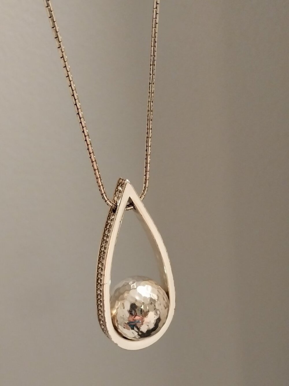 💗Brighton Necklace, Long 32" Silver Crystals "Charo Ellipse Spin" NWOT💗